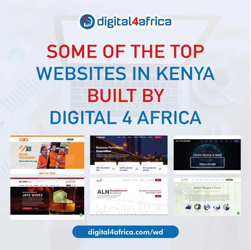 Sample Web Design Projects in Kenya - Digital 4 Africa