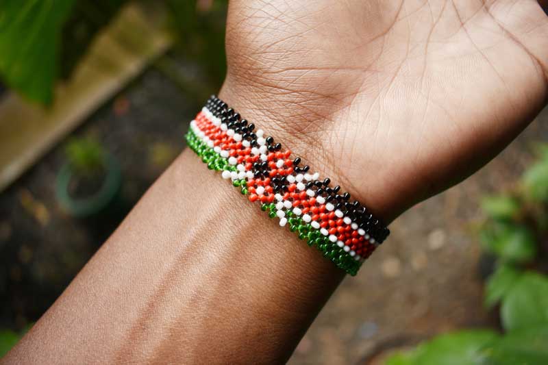 beads bracelet of the Kenyan flag