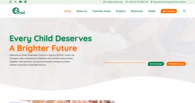 Web Design and Development with SEO, GEO and AEO top web design company for non profits ngos in Kenya Digital 4 Africa