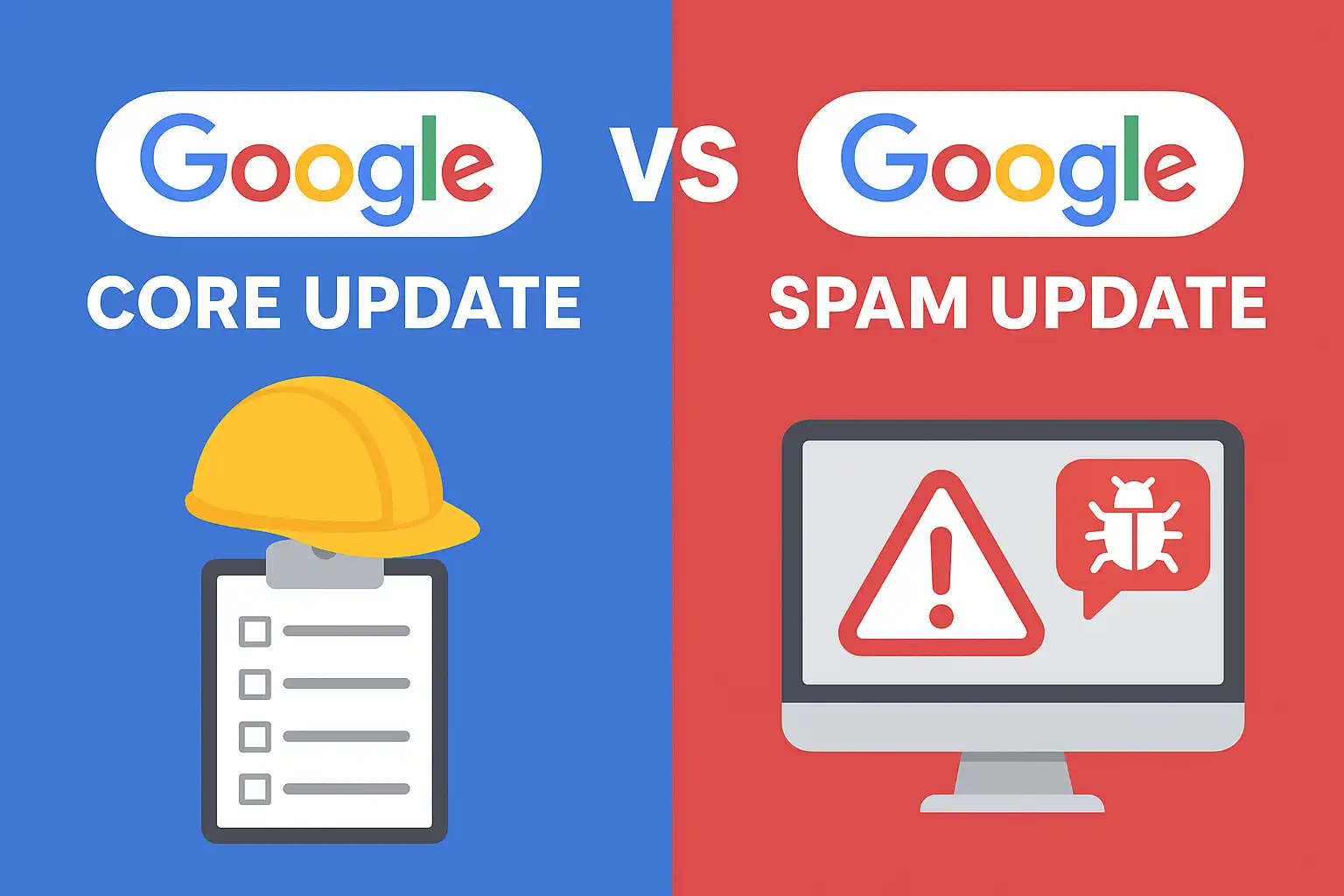 Understanding the Key Difference between Google Core Updates and Google Spam Updates