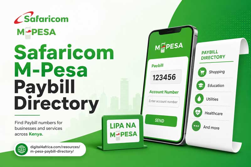 Safaricom M Pesa Paybill Directory